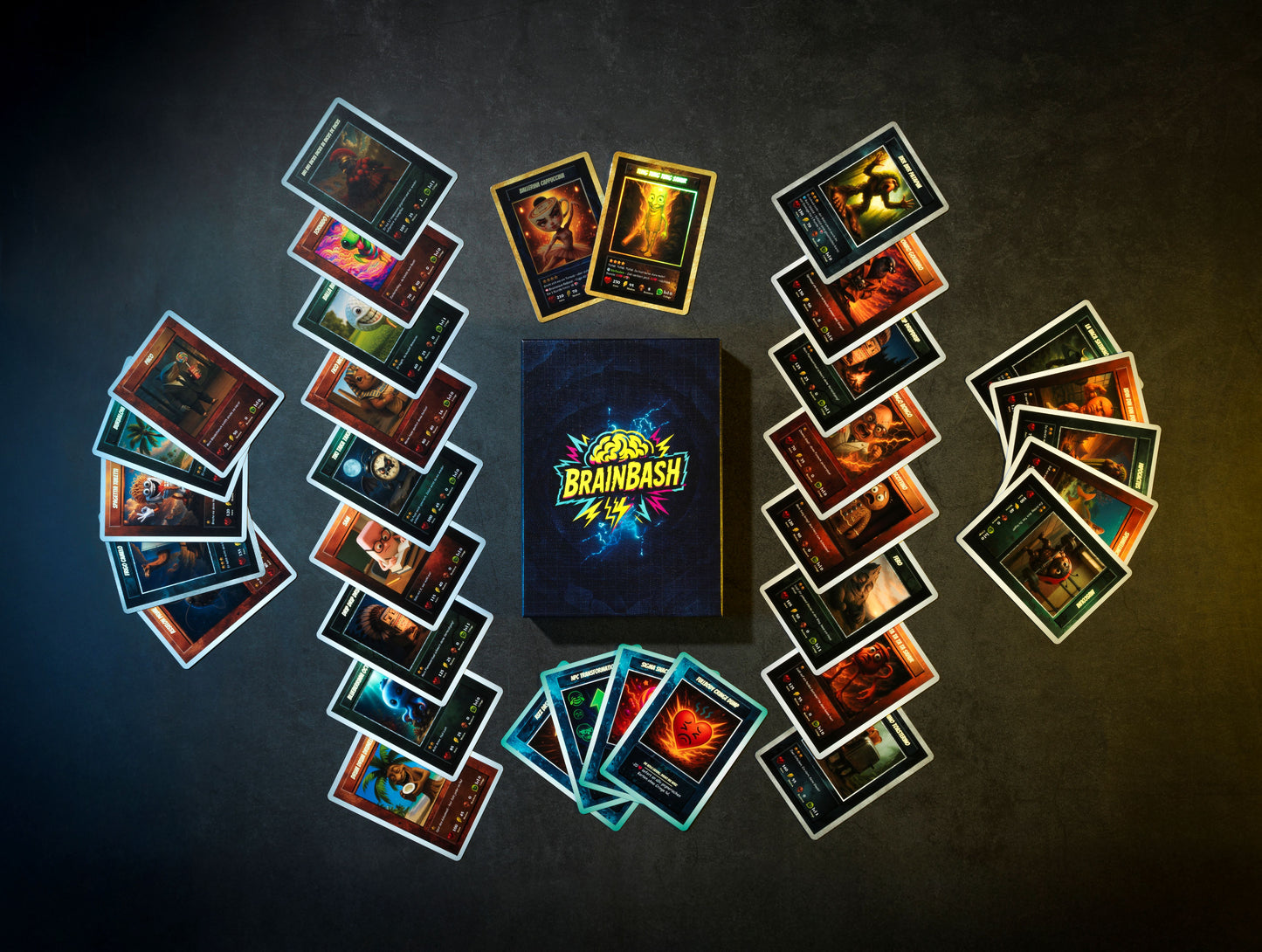 🚨🔥BrainBash Starterset: Brainrot Sammelkarten inkl. Sammlerbox