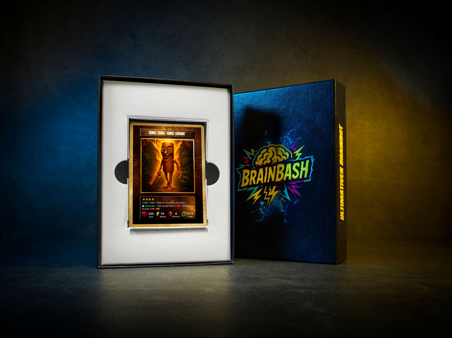 🚨🔥BrainBash Starterset: Brainrot Sammelkarten inkl. Sammlerbox
