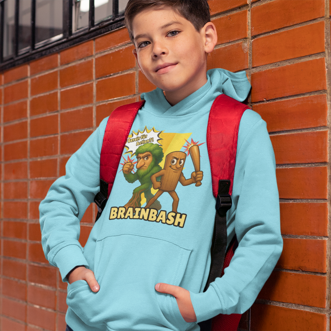 ✨BrainBash Kinder Hoodie – mit Tung Tung Tung Sahur & Brr Brr Patapim