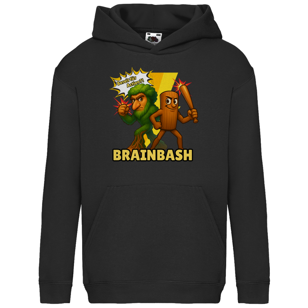 ✨BrainBash Kinder Hoodie – mit Tung Tung Tung Sahur & Brr Brr Patapim